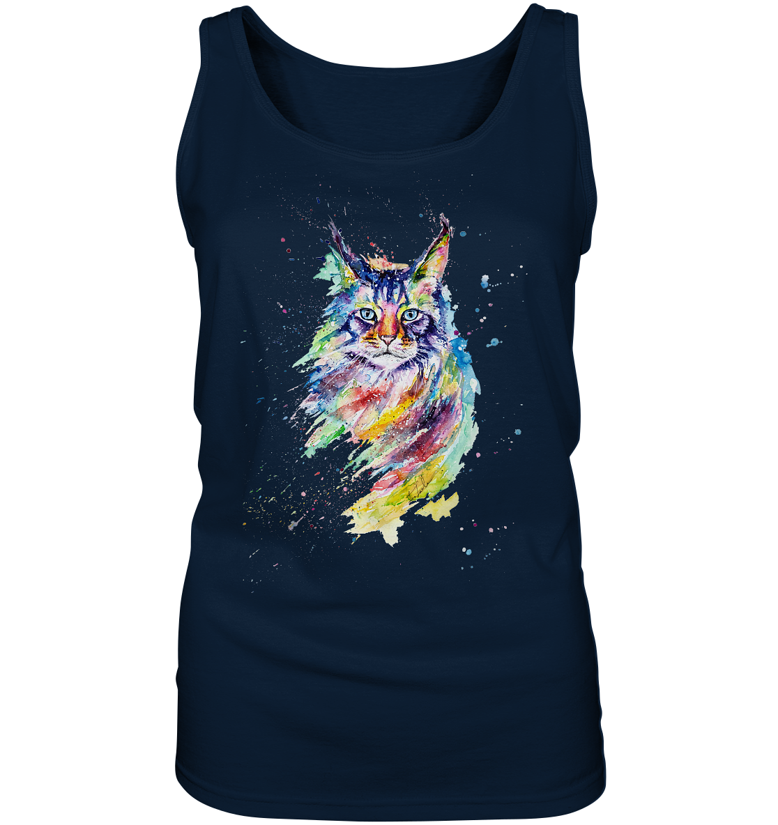 Bunte Katze - Ladies Tank-Top