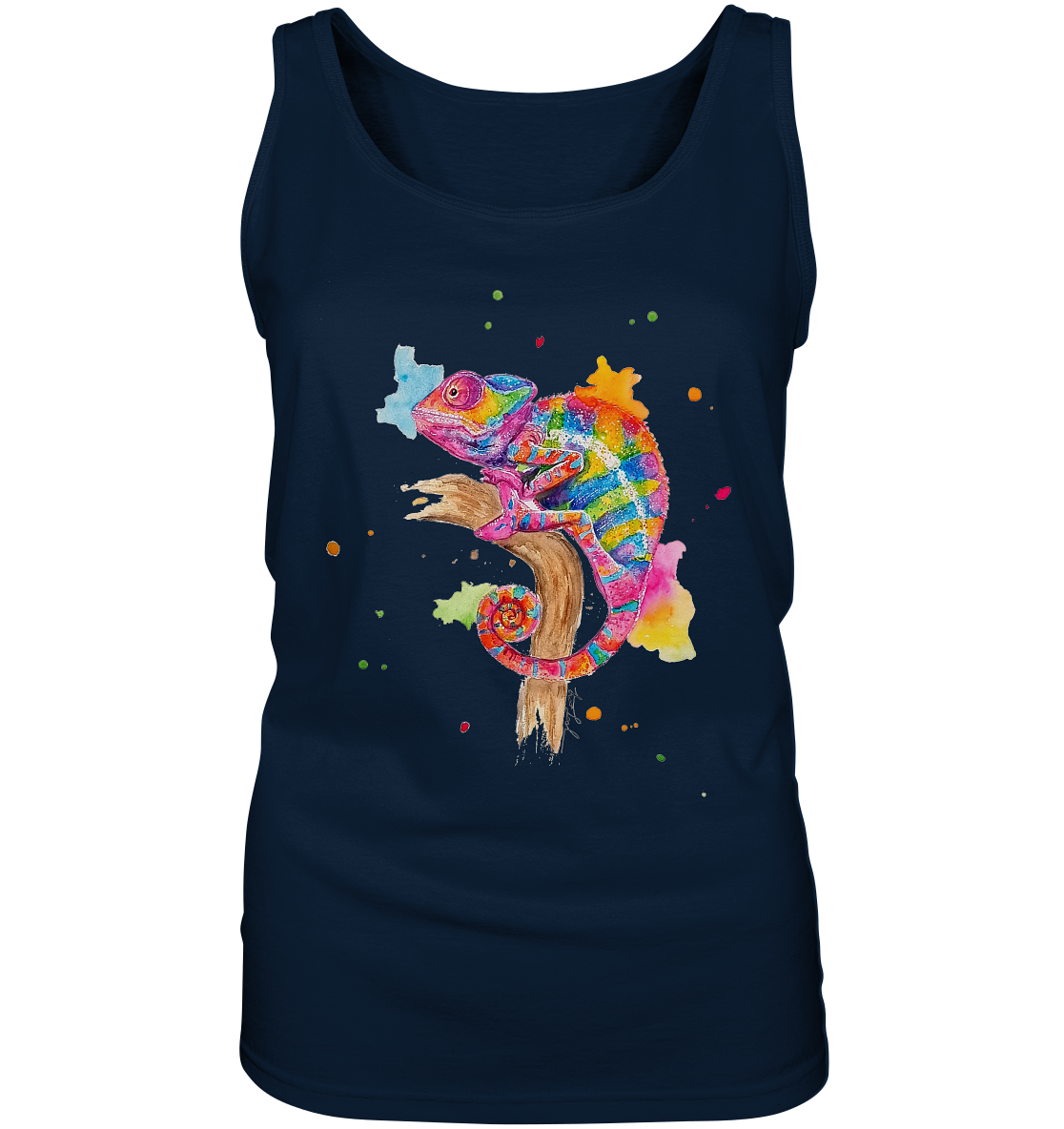 Buntes Chamäleon - Ladies Tank-Top