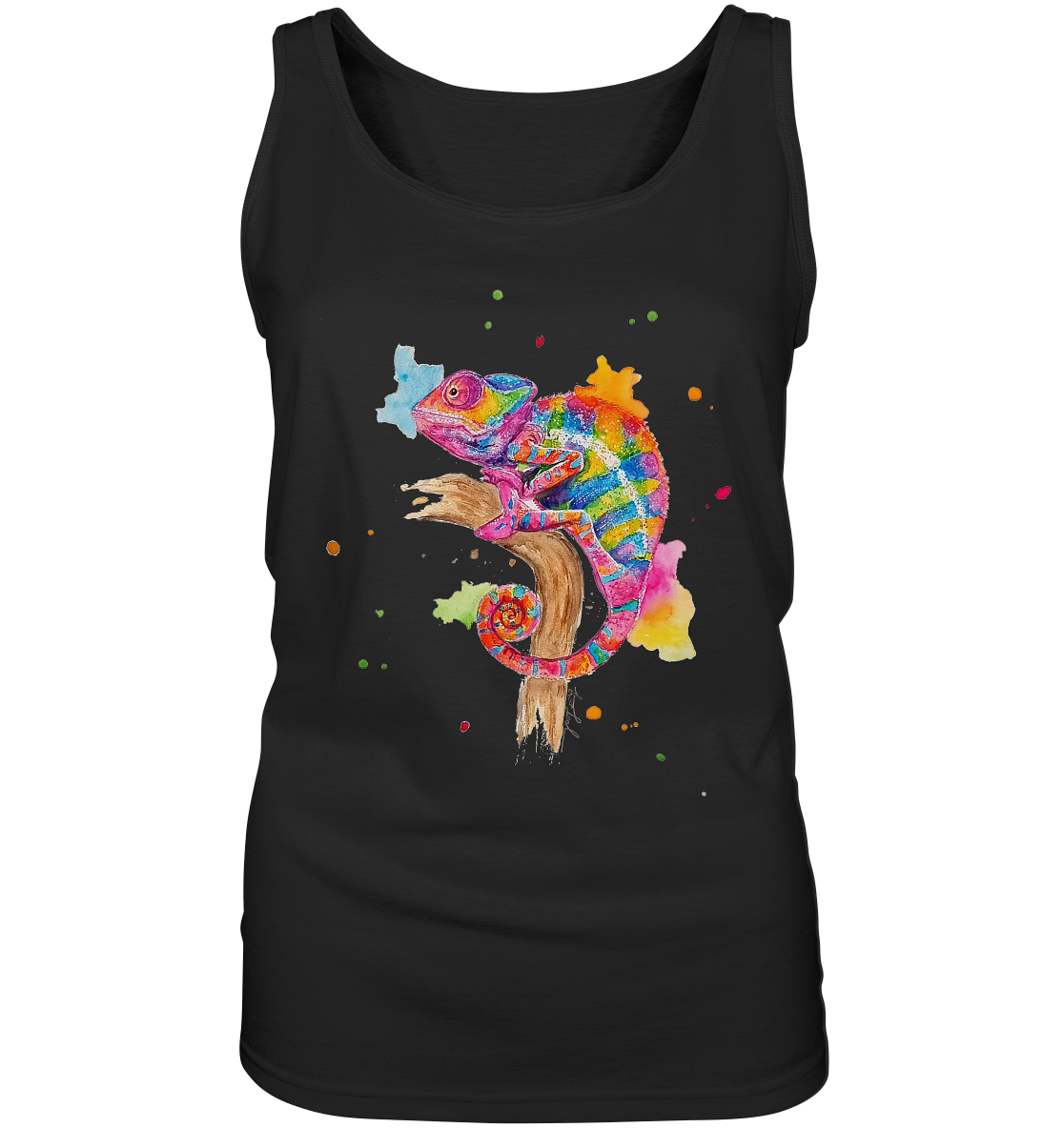 Buntes Chamäleon  - Ladies Tank-Top