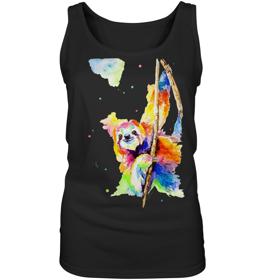 Buntes Faultier - Ladies Tank-Top