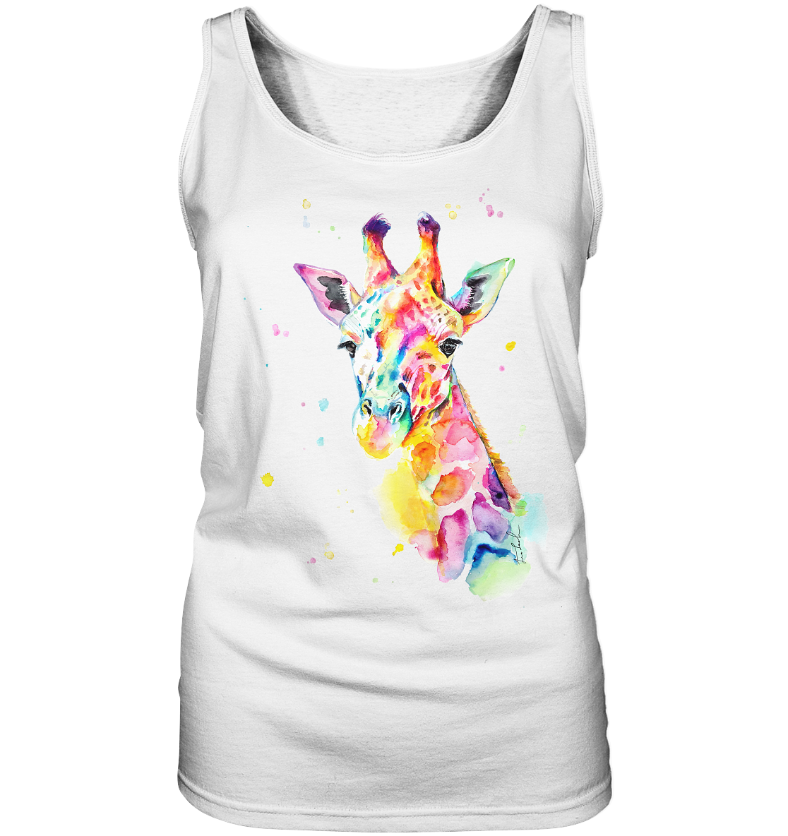 Bunte Giraffe - Ladies Tank-Top