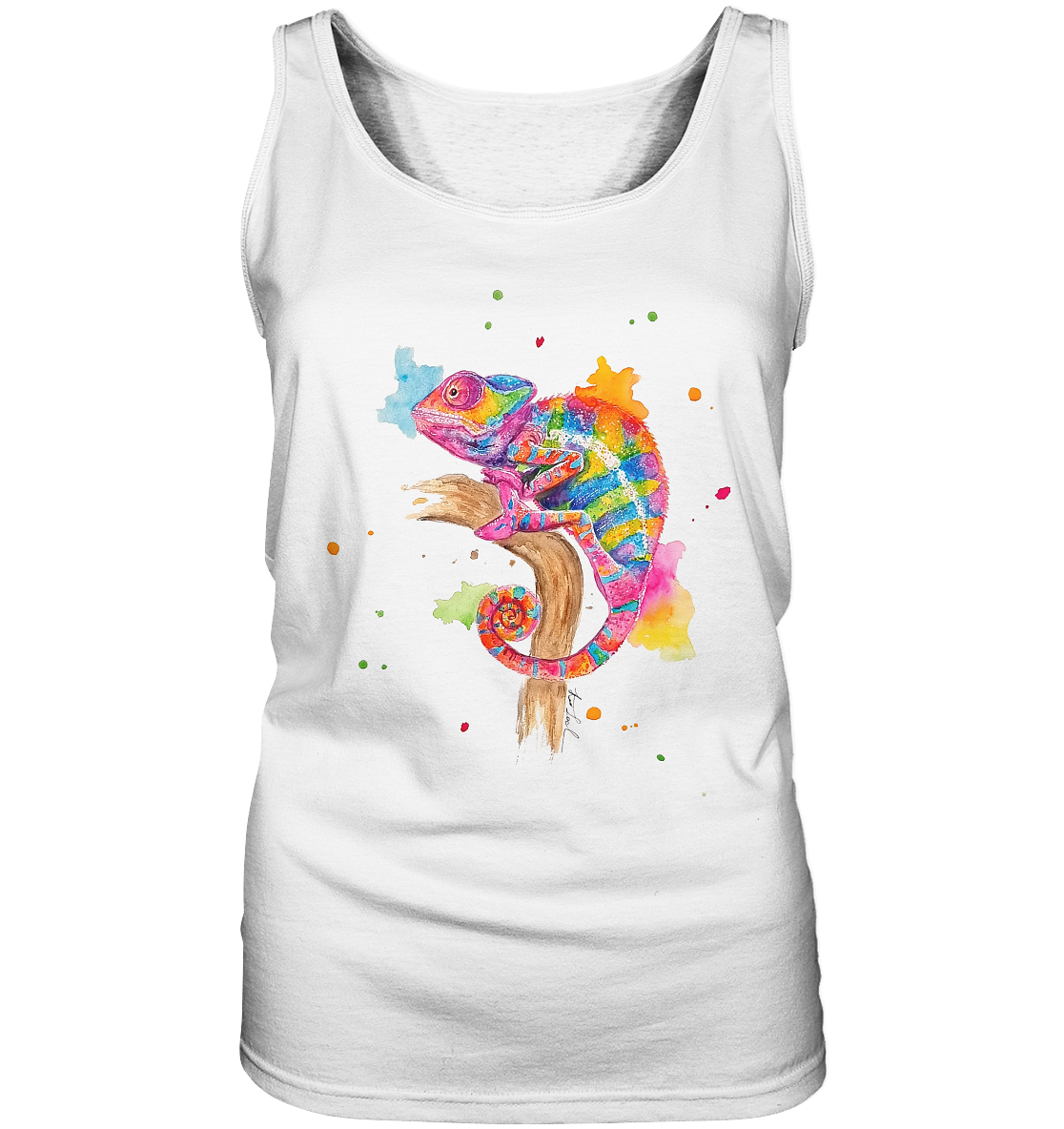 Buntes Chamäleon - Ladies Tank-Top
