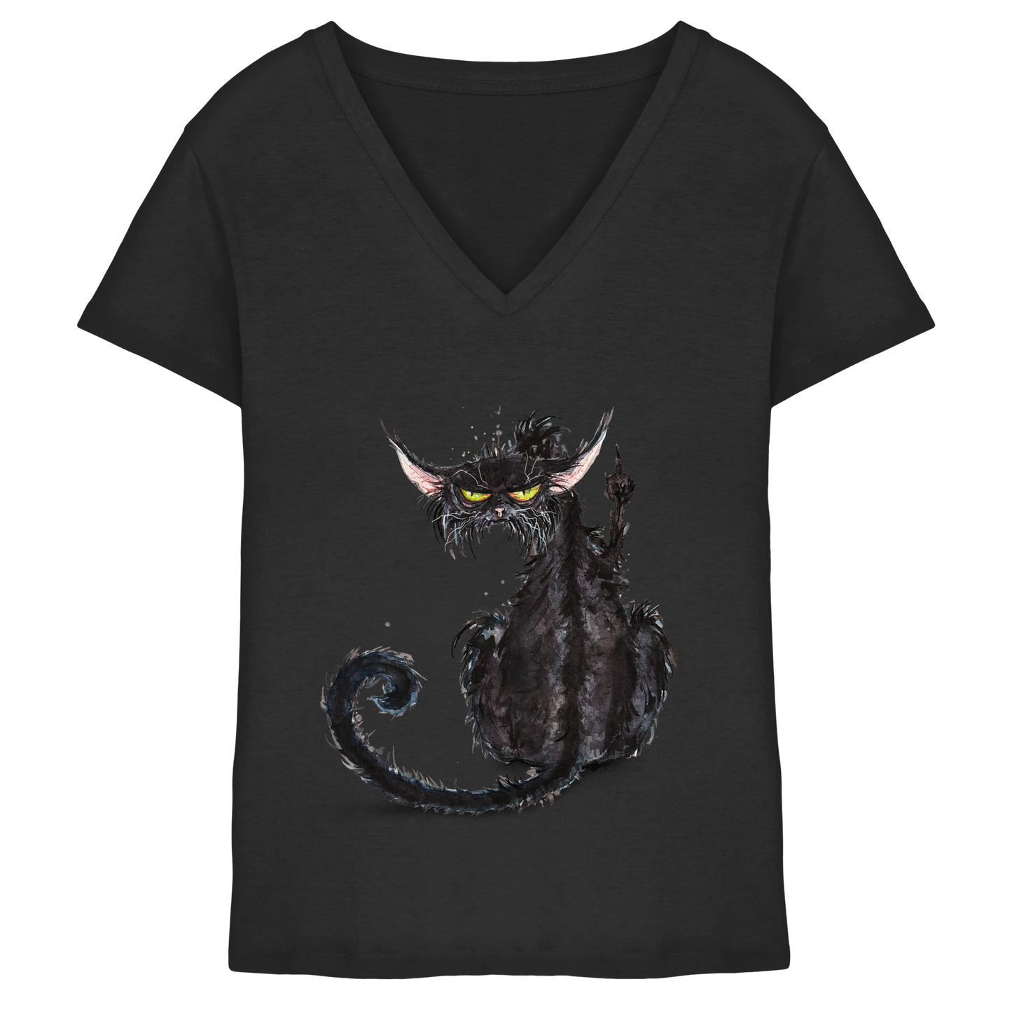 F*U-Cat - Ladies V-Neck Shirt
