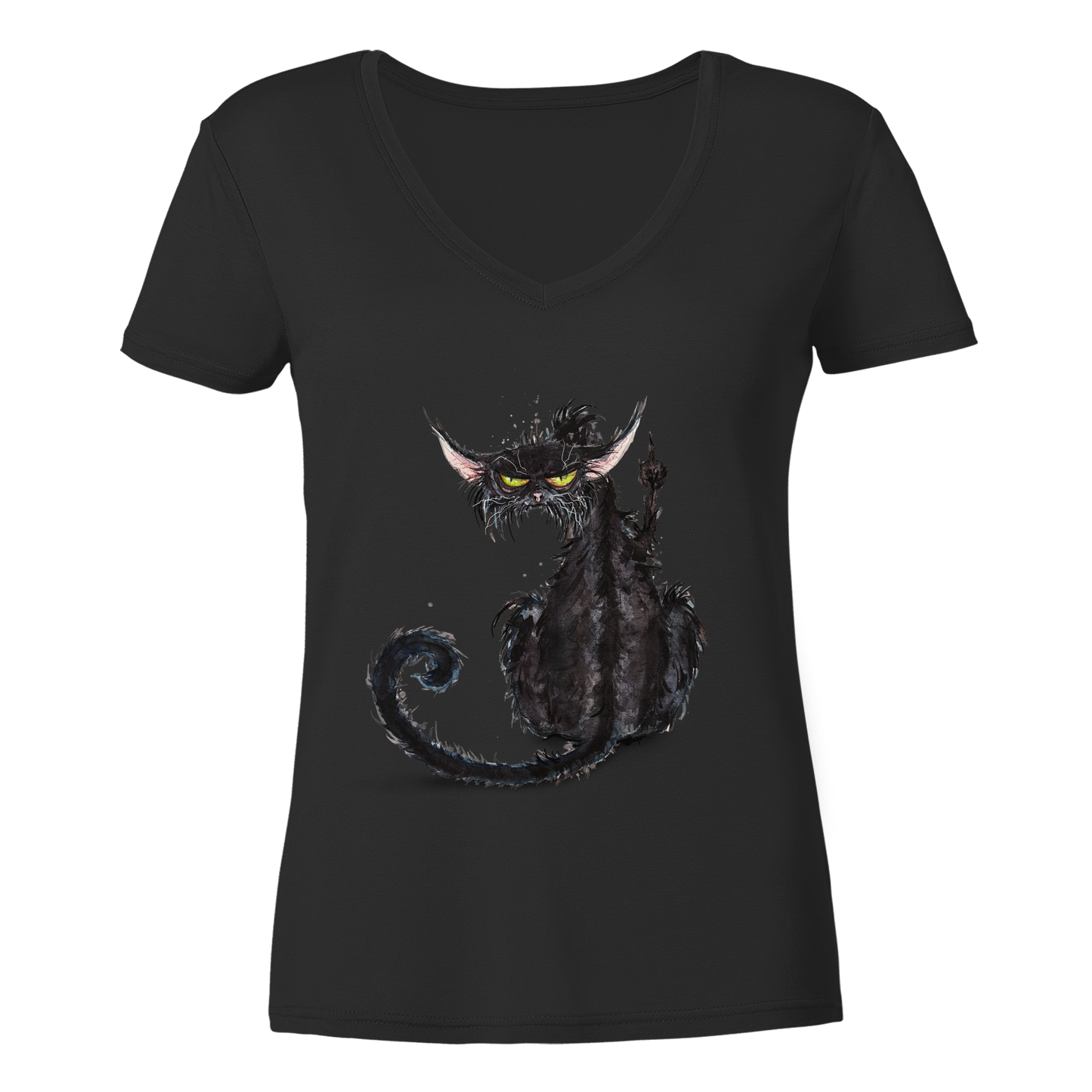 F*U-Cat - Ladies V-Neck Shirt