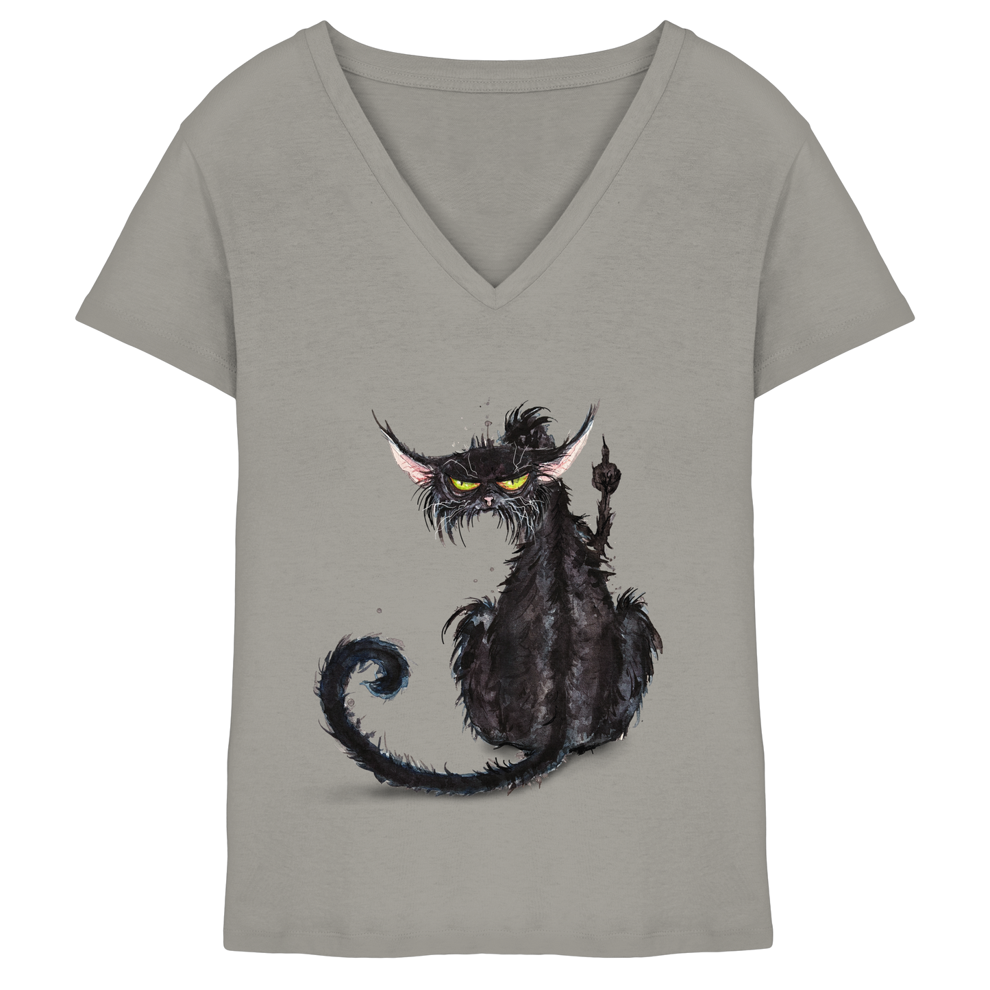 F*U-Cat - Ladies V-Neck Shirt