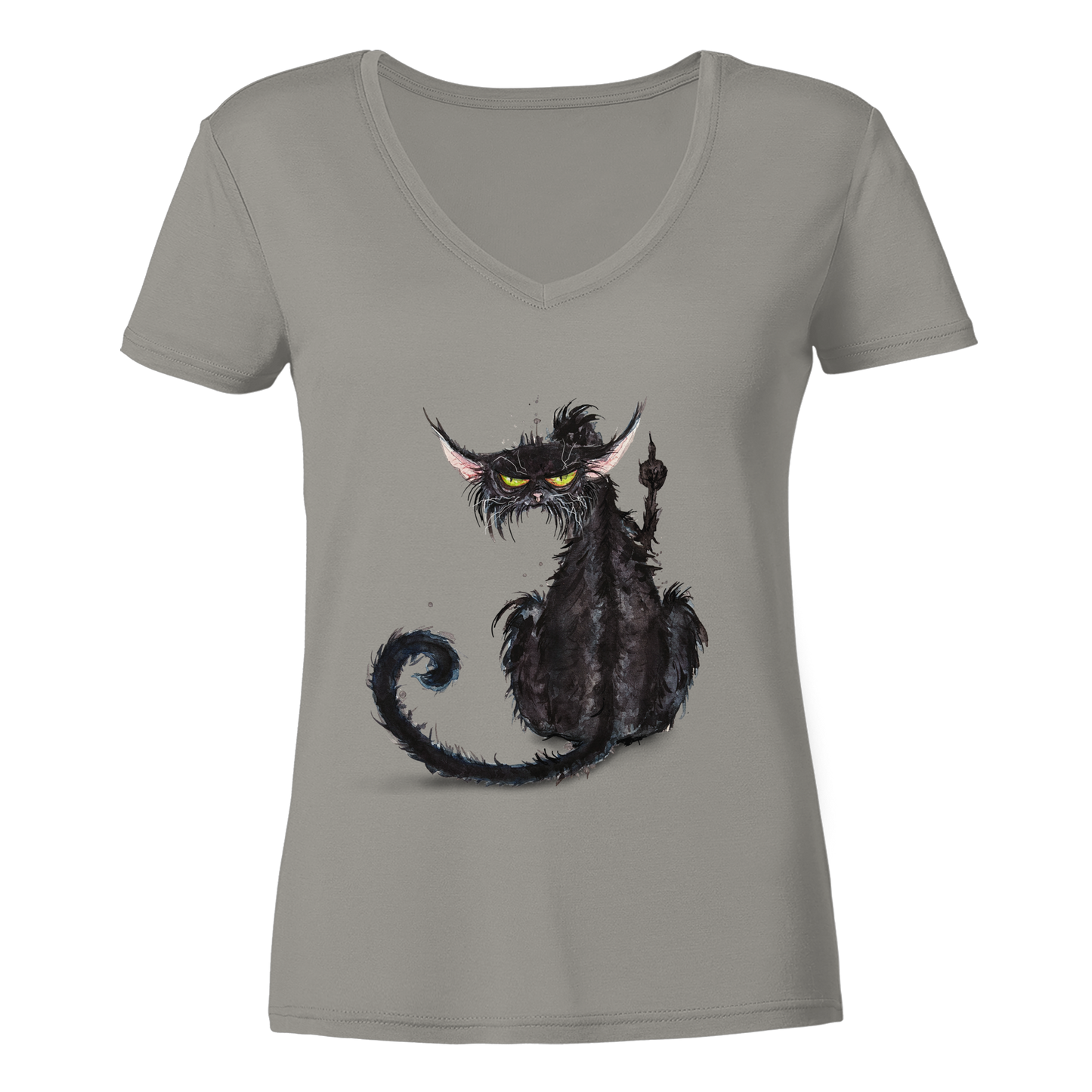 F*U-Cat - Ladies V-Neck Shirt