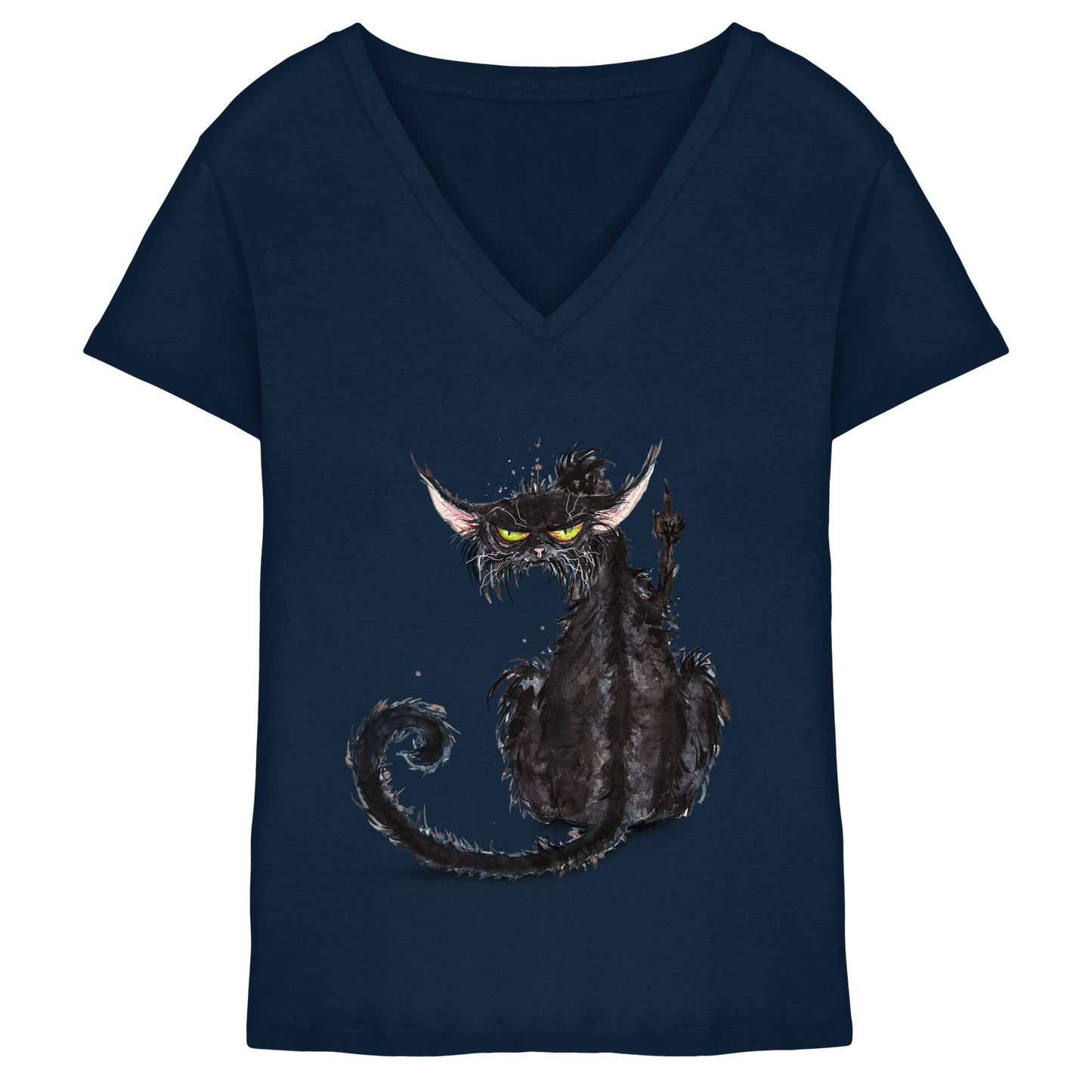 F*U-Cat - Ladies V-Neck Shirt