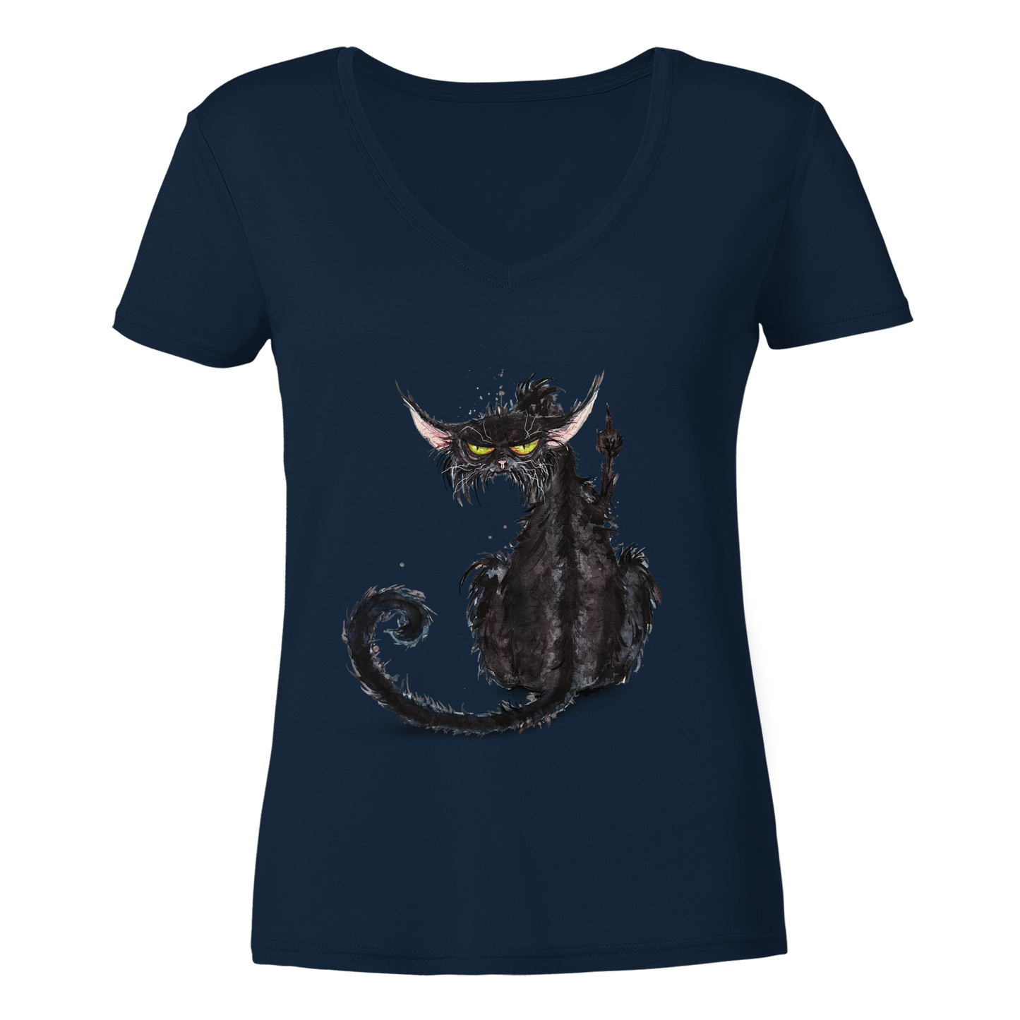 F*U-Cat - Ladies V-Neck Shirt