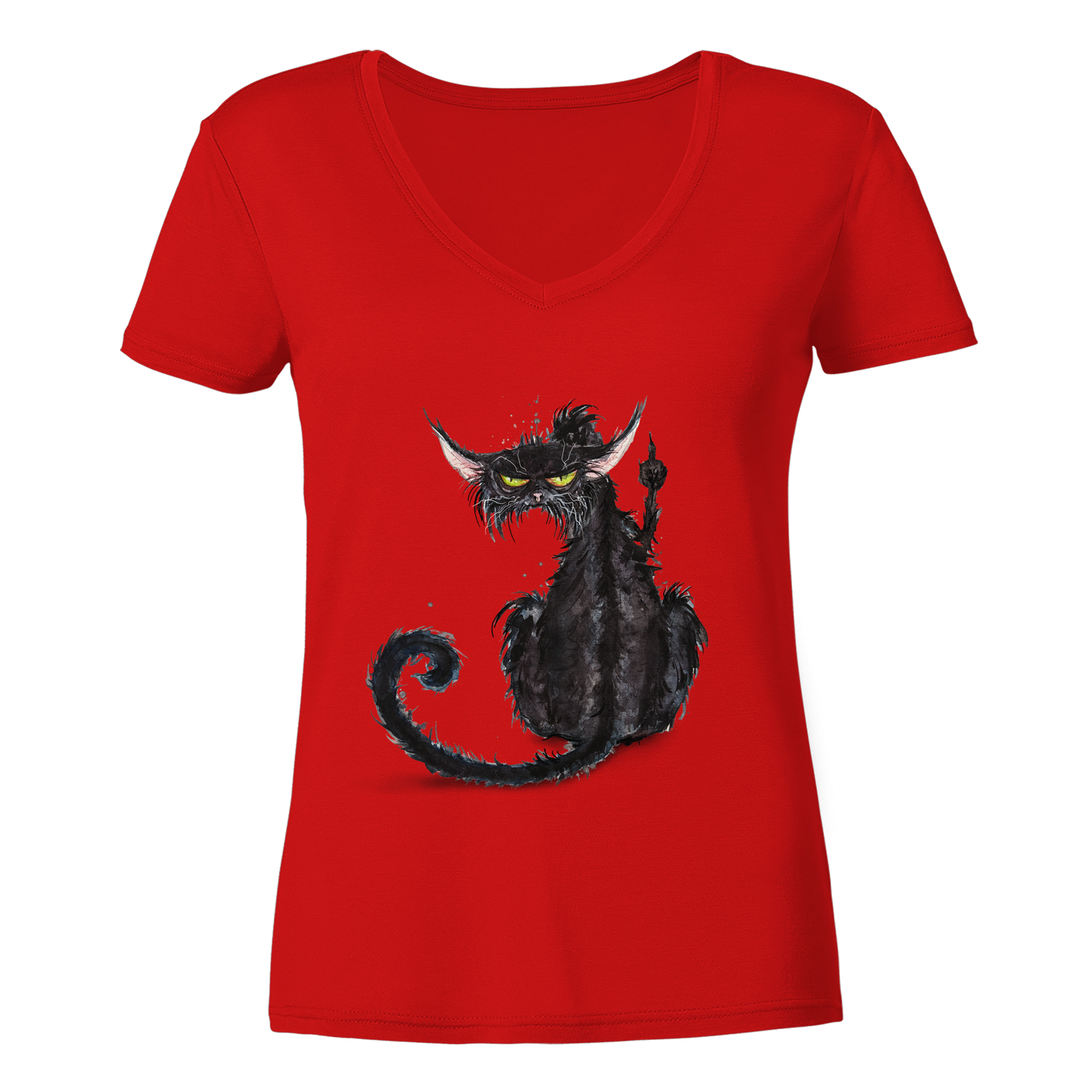 F*U-Cat - Ladies V-Neck Shirt