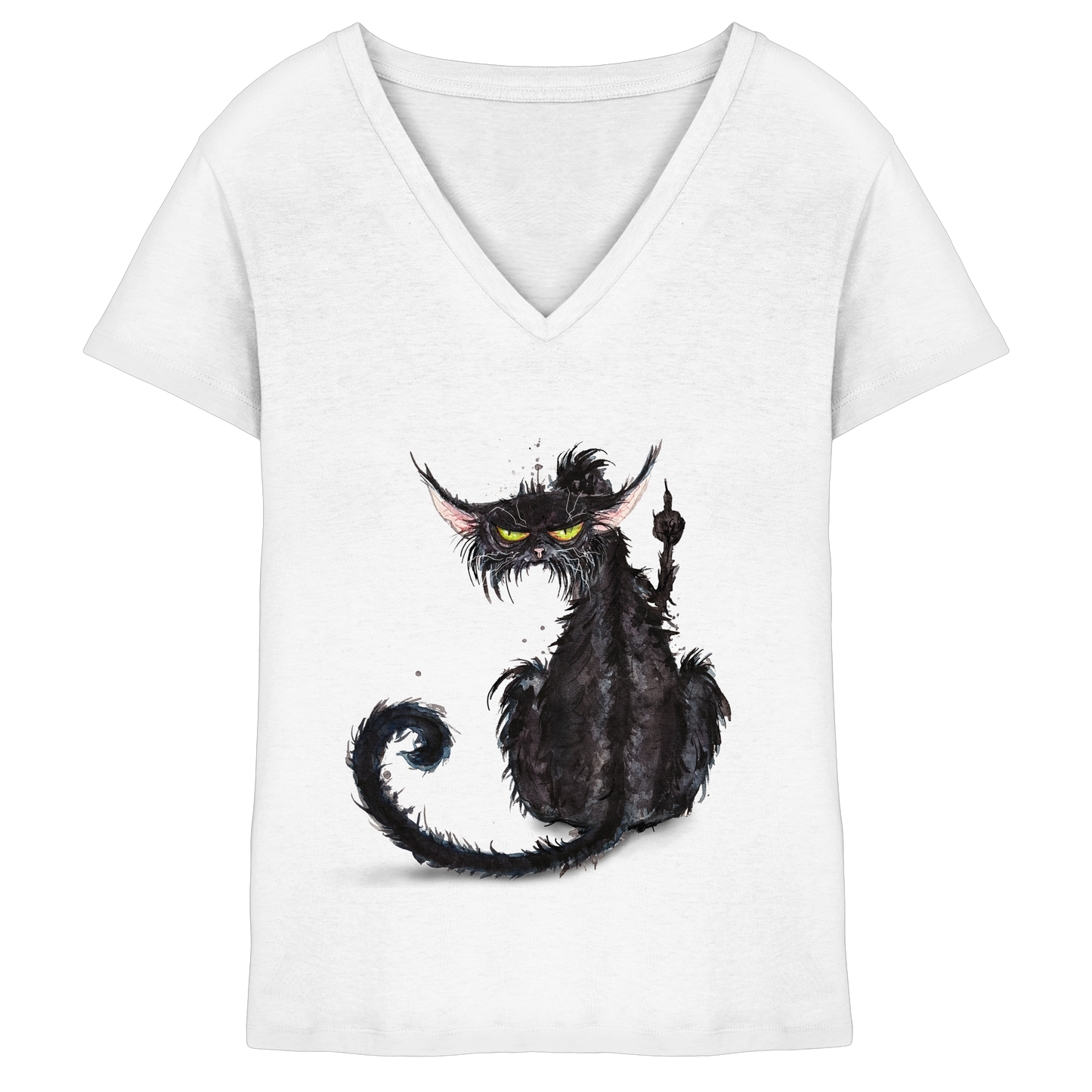 F*U-Cat - Ladies V-Neck Shirt