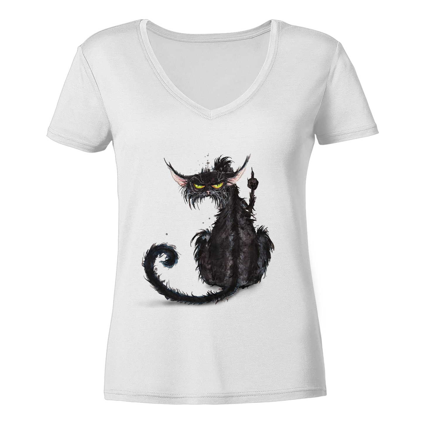 F*U-Cat - Ladies V-Neck Shirt