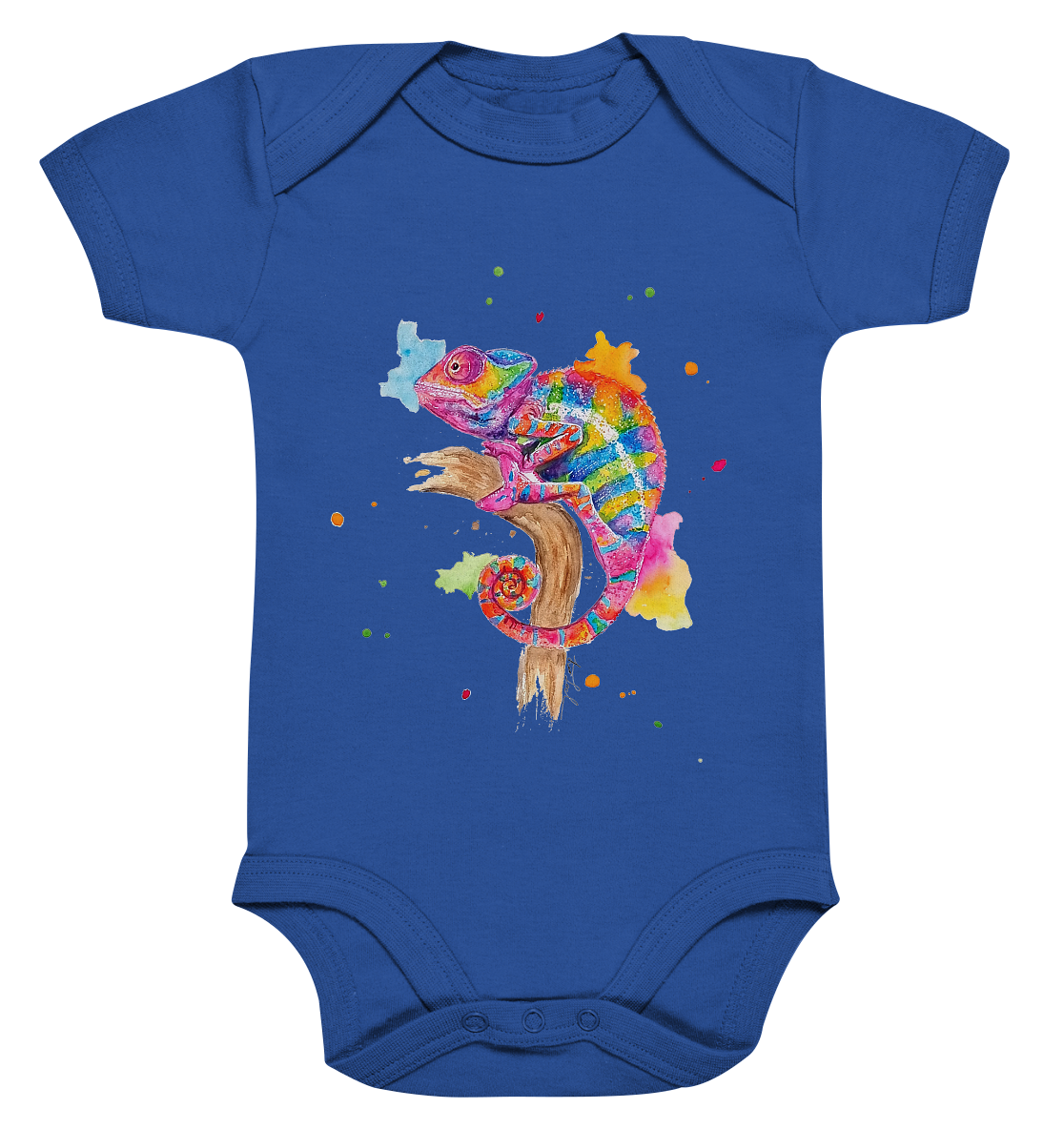 Buntes Chamäleon - Organic Baby Bodysuite