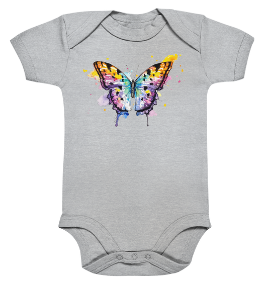 Bunter Schmetterling - Organic Baby Bodysuite