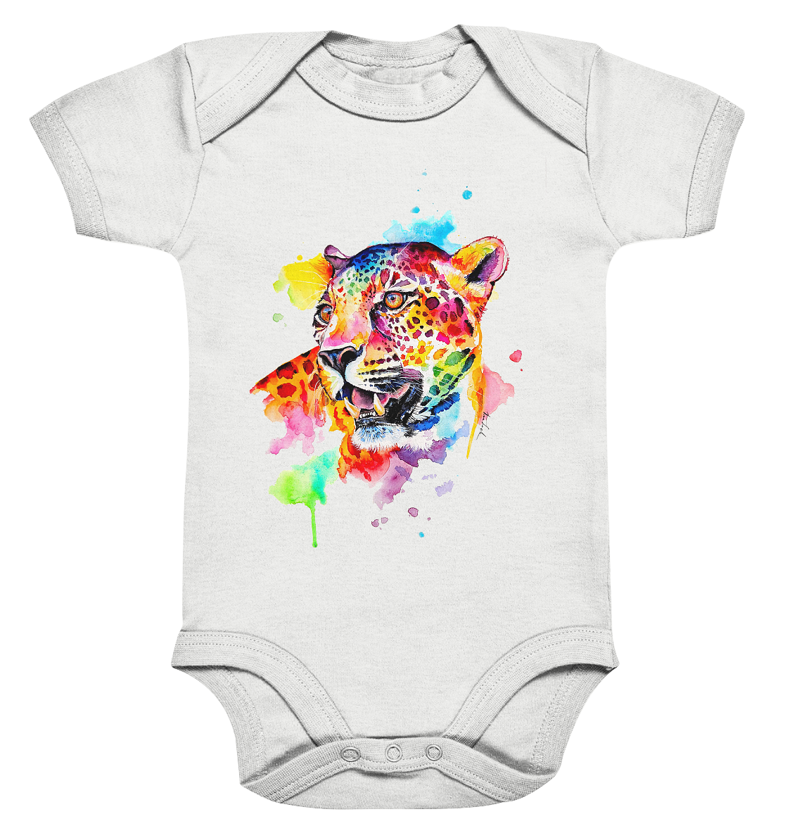Bunter Leopard - Organic Baby Bodysuite