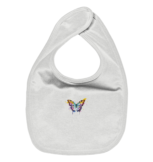 Bunter Schmetterling - Organic Baby-Lätzchen