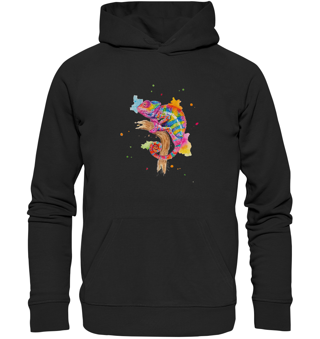 Buntes Chamäleon - Organic Basic Hoodie