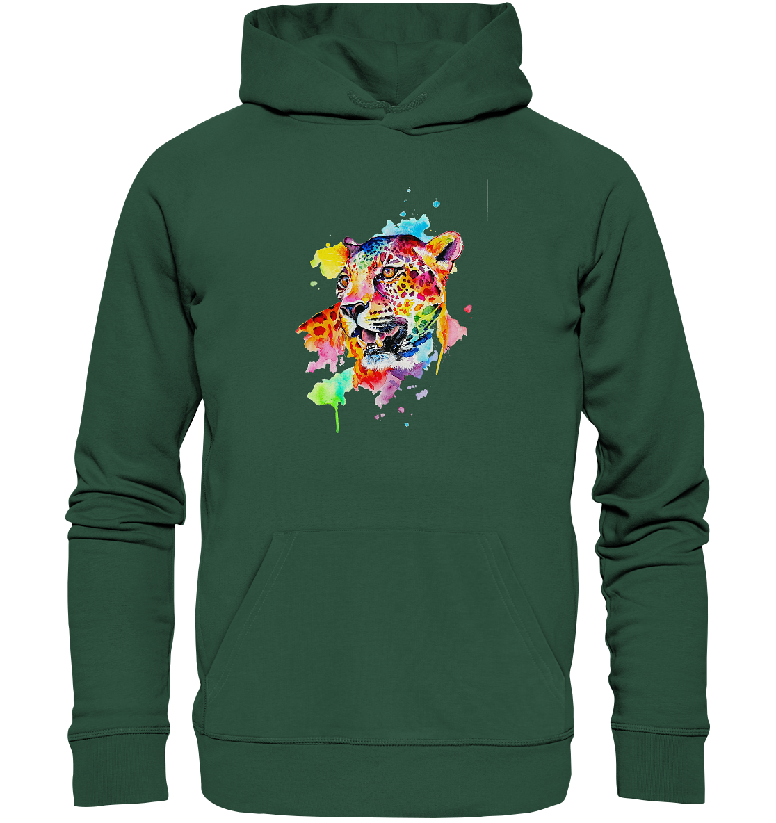 Bunter Leopard - Organic Basic Hoodie