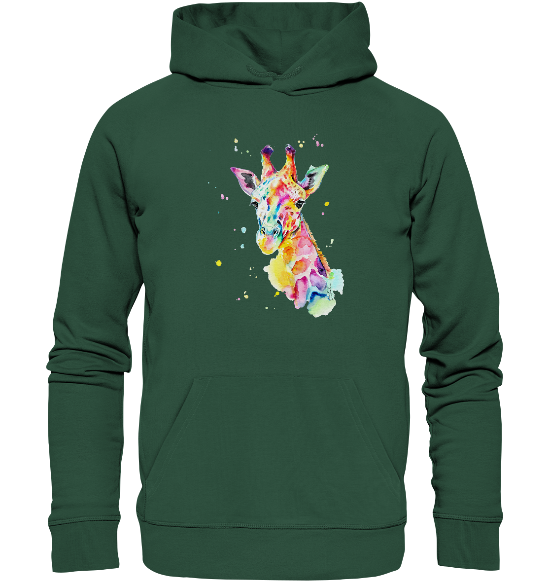 Bunte Giraffe - Organic Basic Hoodie