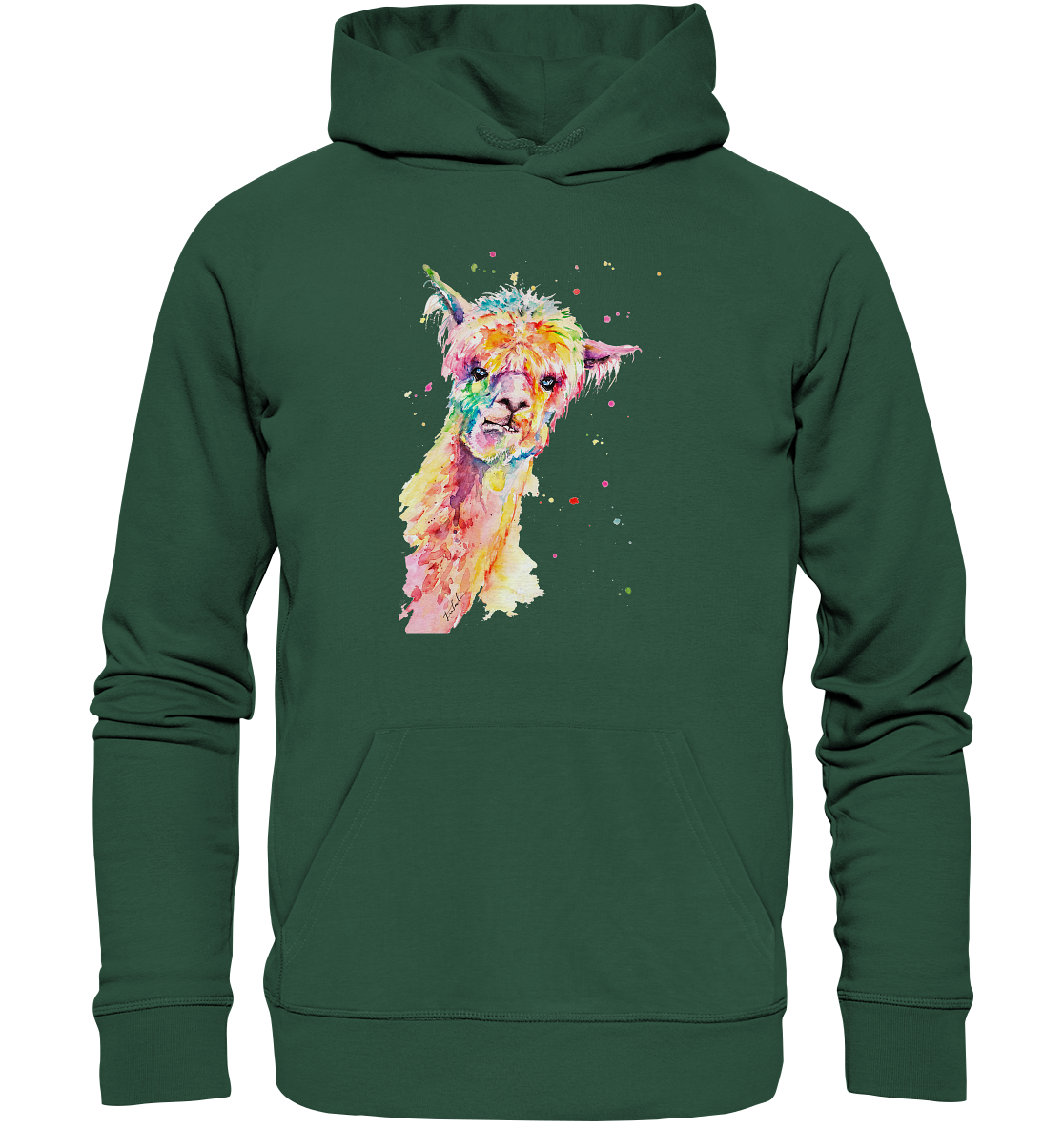 Lustiges Alpaka - Organic Basic Hoodie