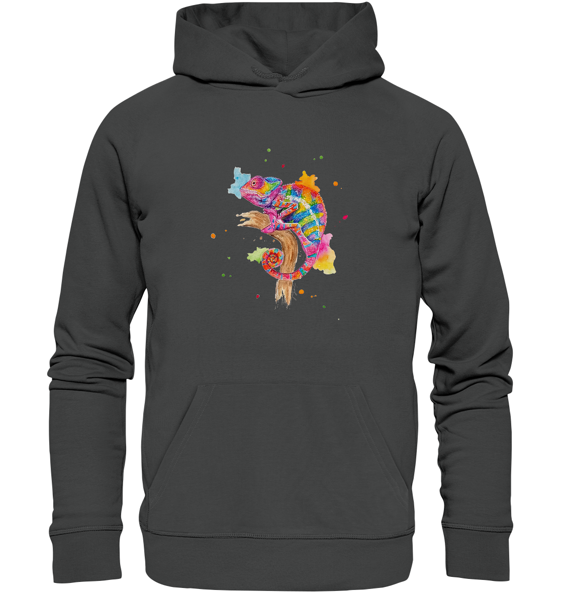 Buntes Chamäleon - Organic Basic Hoodie