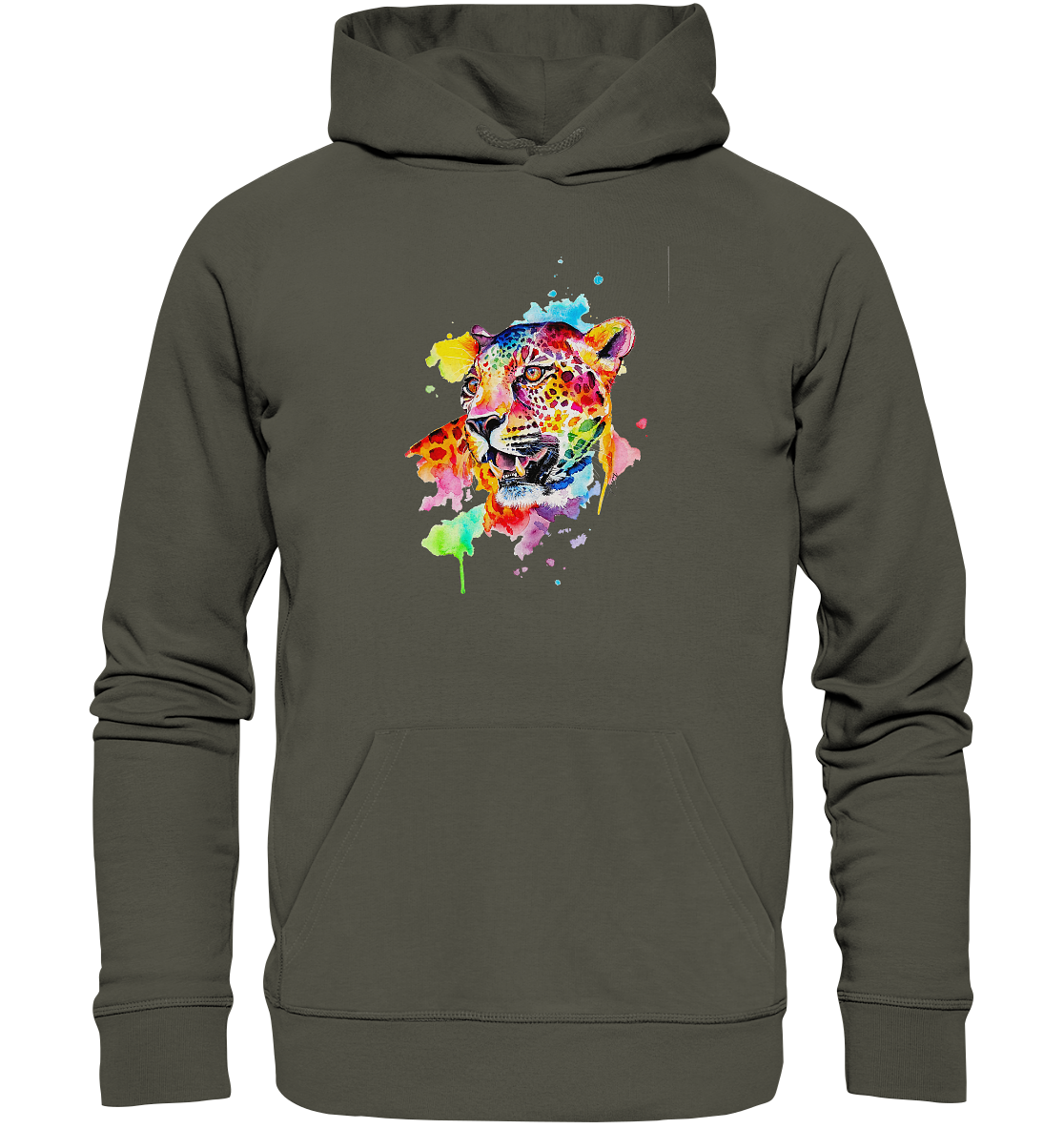 Bunter Leopard - Organic Basic Hoodie