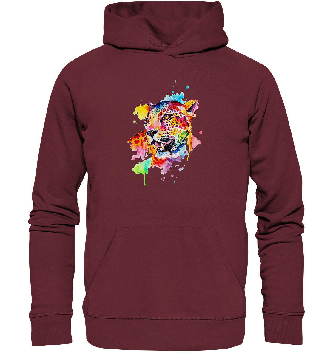 Bunter Leopard - Organic Basic Hoodie