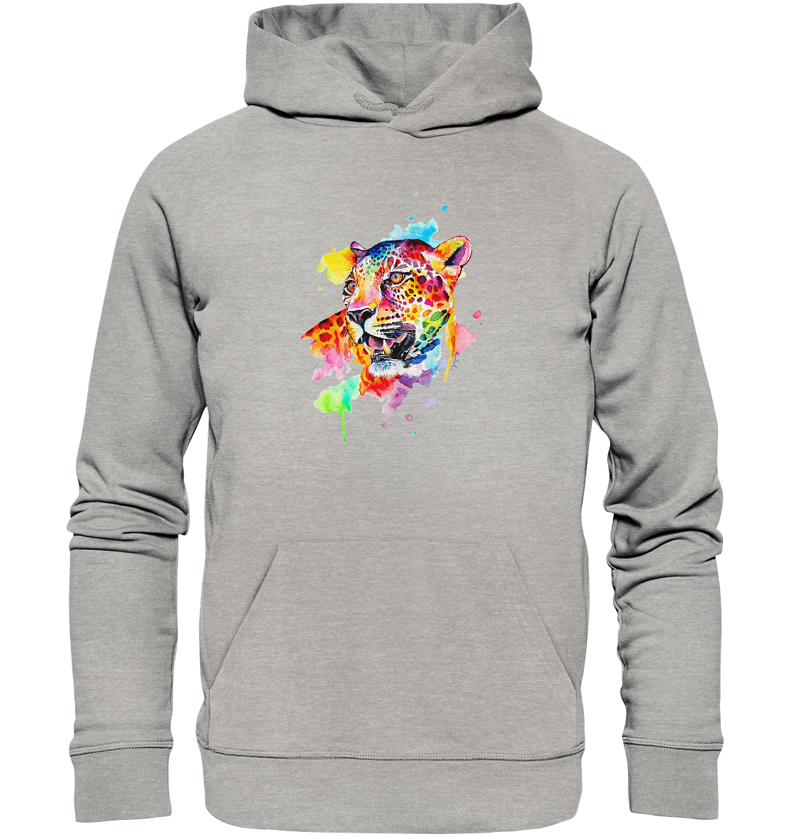 Bunter Leopard - Organic Basic Hoodie