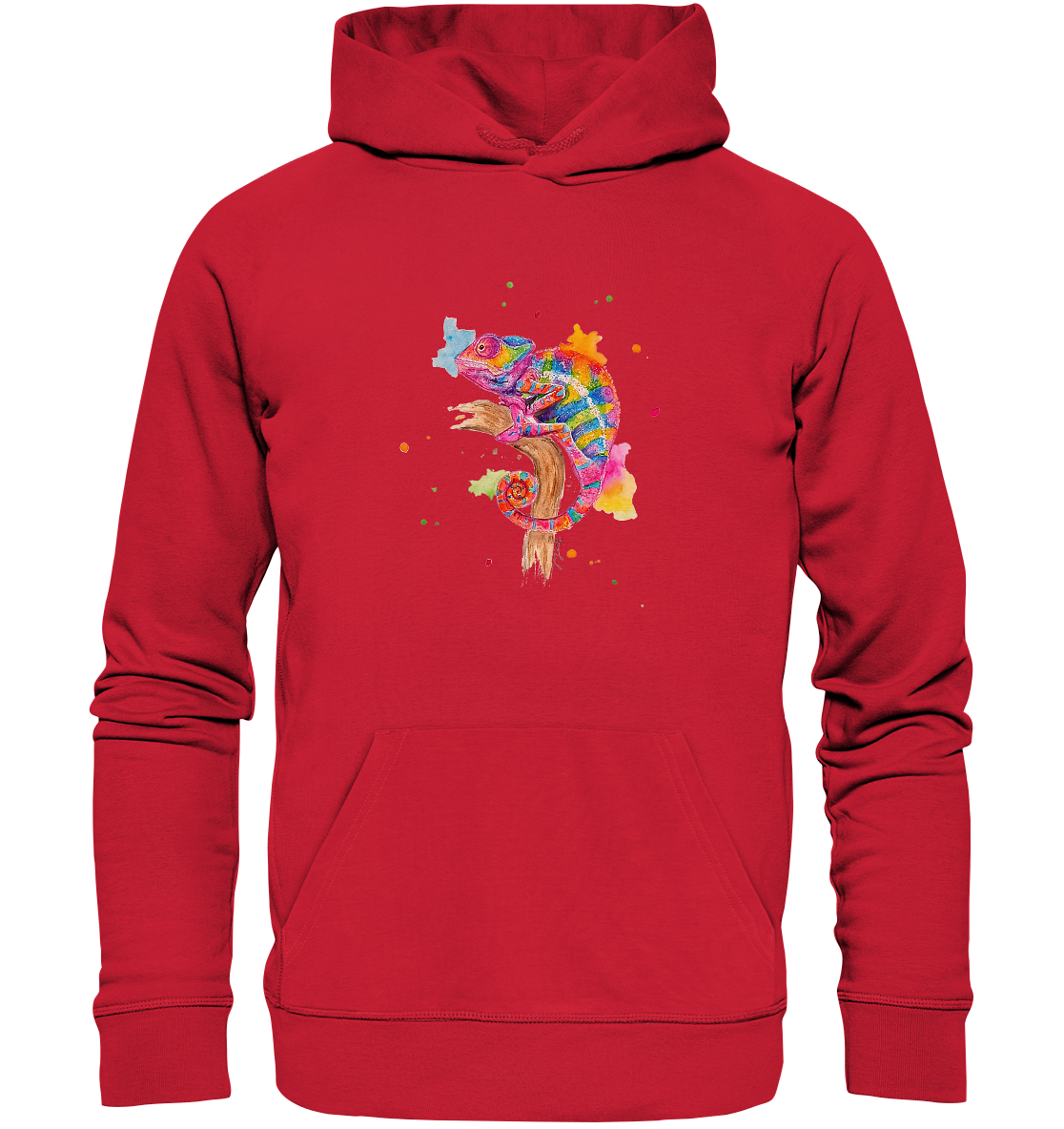 Buntes Chamäleon - Organic Basic Hoodie