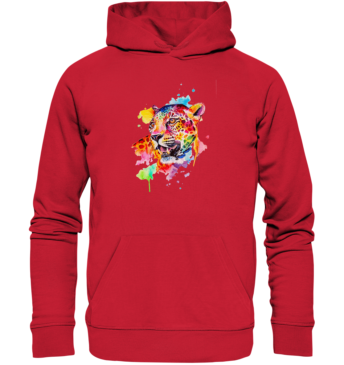 Bunter Leopard - Organic Basic Hoodie