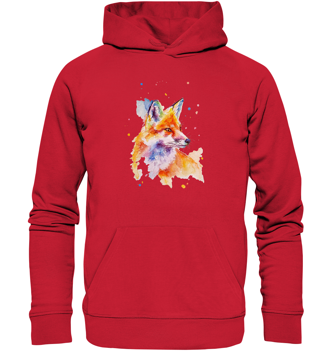 Bunter Fuchs - Organic Basic Hoodie