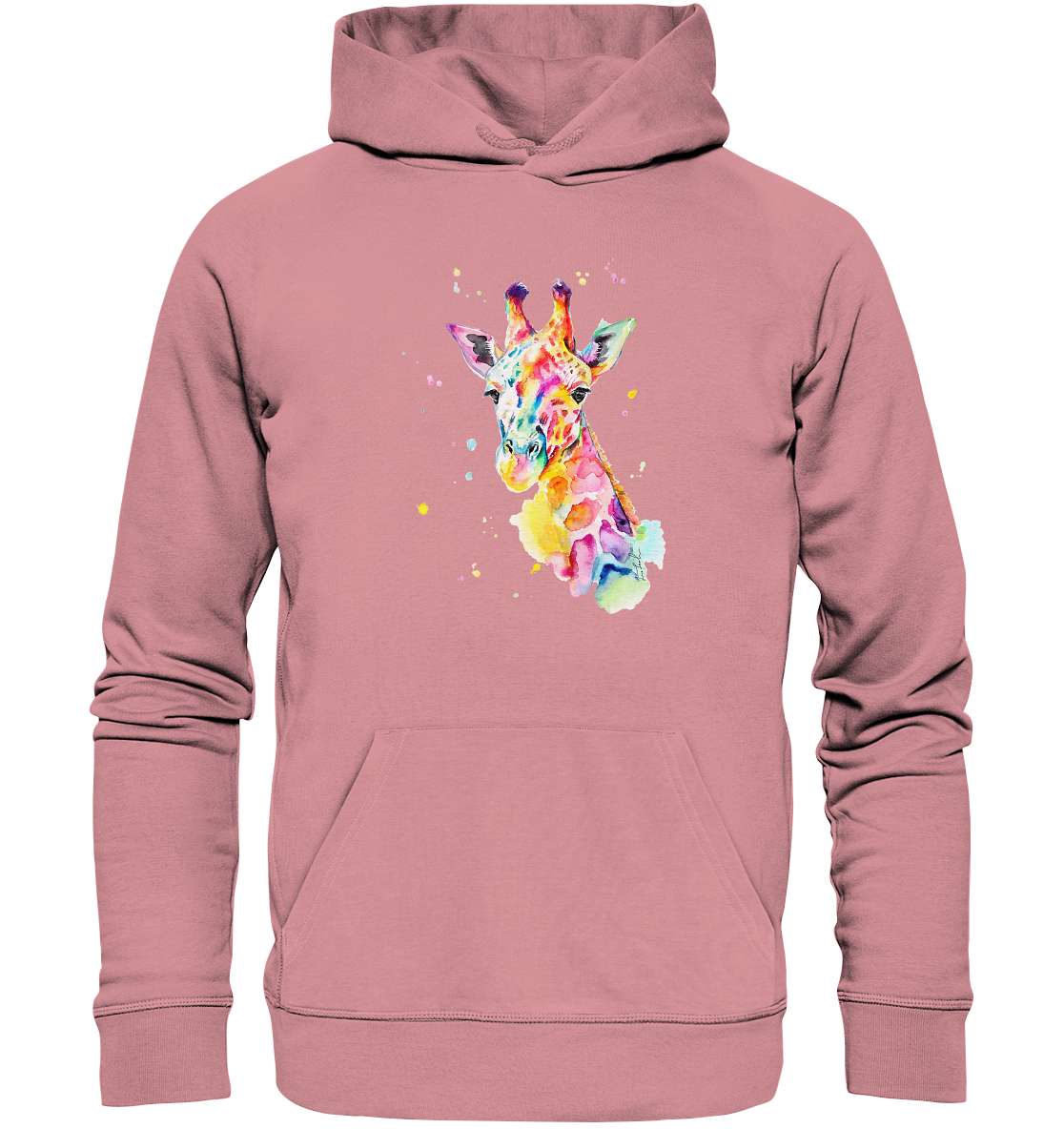 Bunte Giraffe - Organic Basic Hoodie