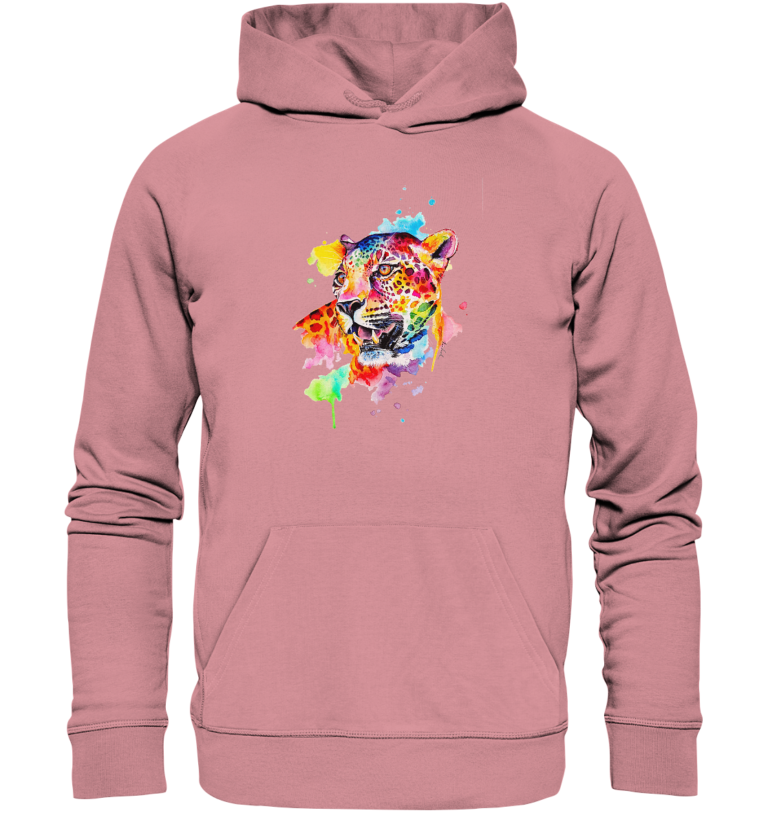 Bunter Leopard - Organic Basic Hoodie