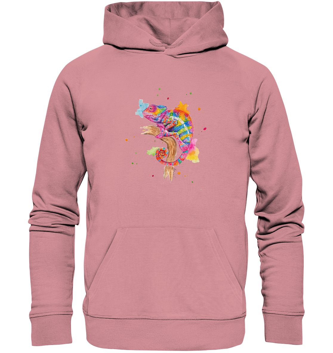Buntes Chamäleon - Organic Basic Hoodie
