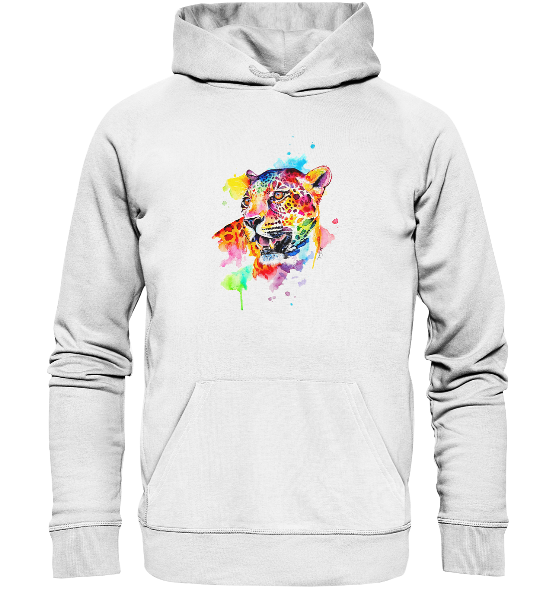 Bunter Leopard - Organic Basic Hoodie