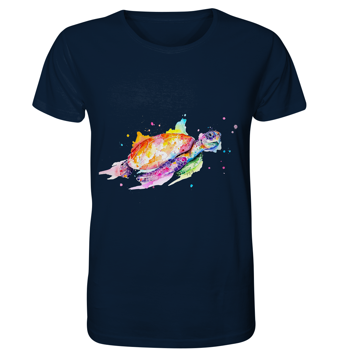 Bunte Meeresschildkröte - Organic Basic Shirt