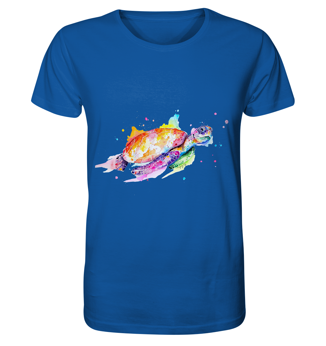 Bunte Meeresschildkröte - Organic Basic Shirt