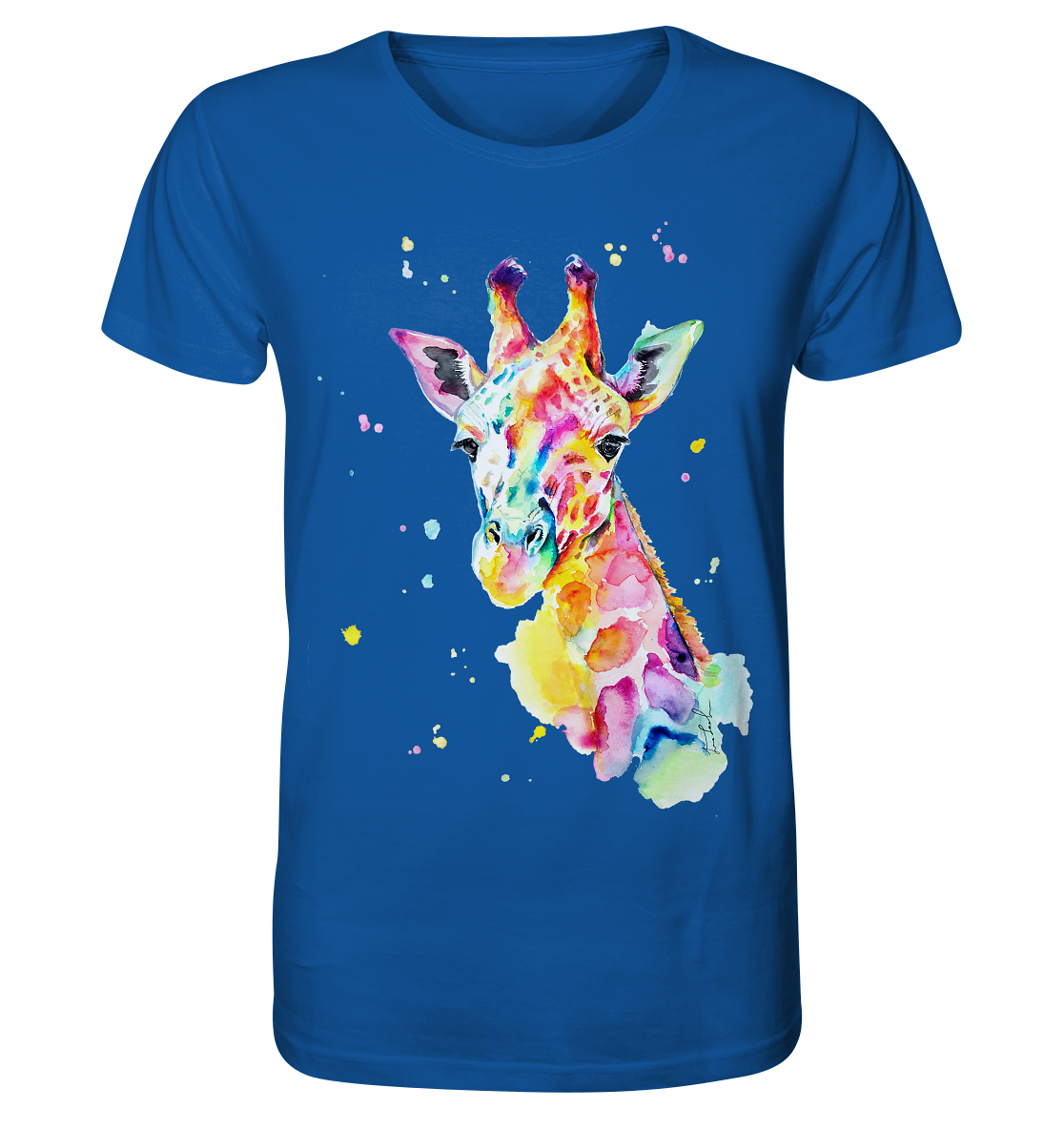 Bunte Giraffe - Organic Basic Shirt