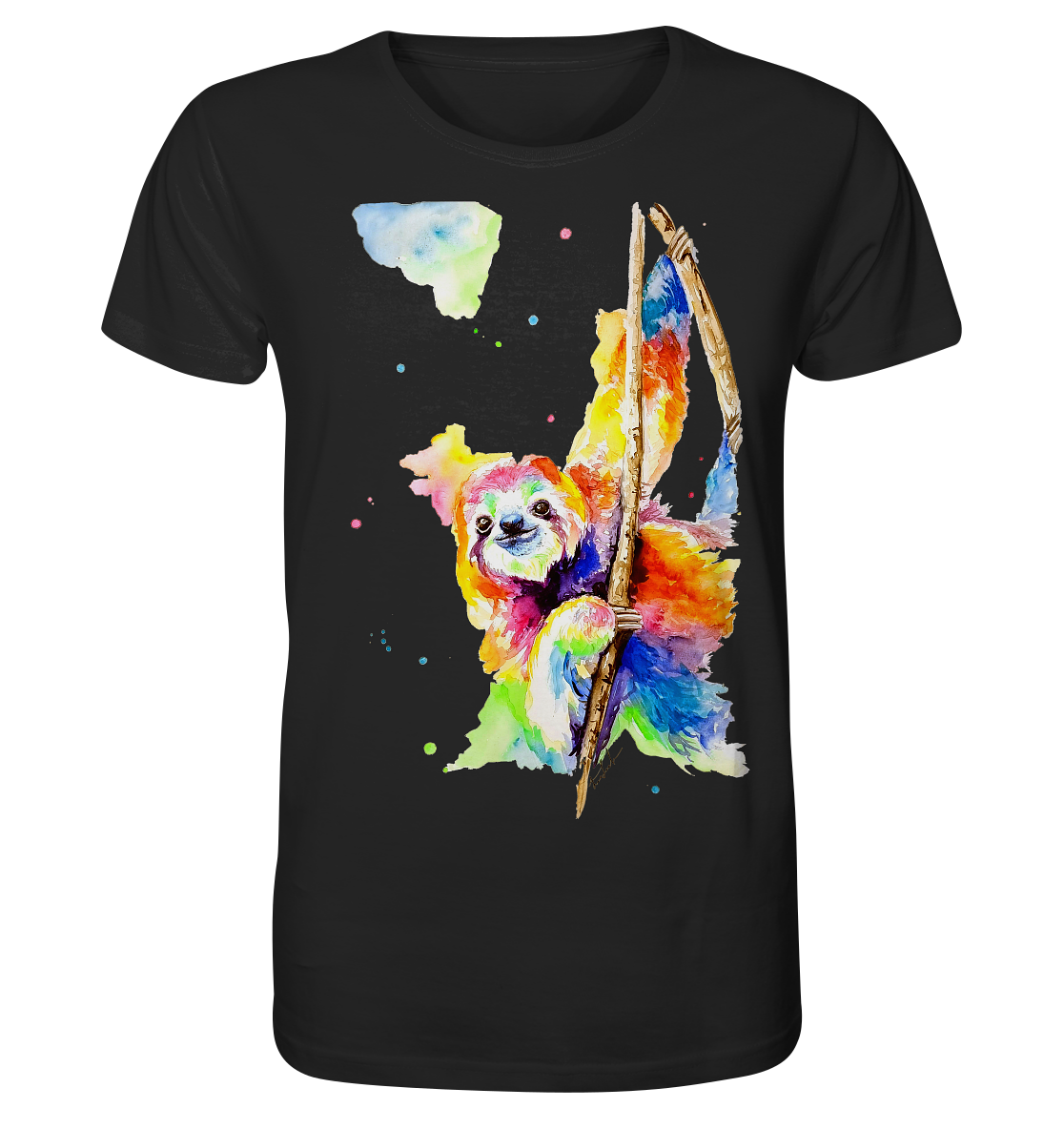Buntes Faultier - Organic Basic Shirt