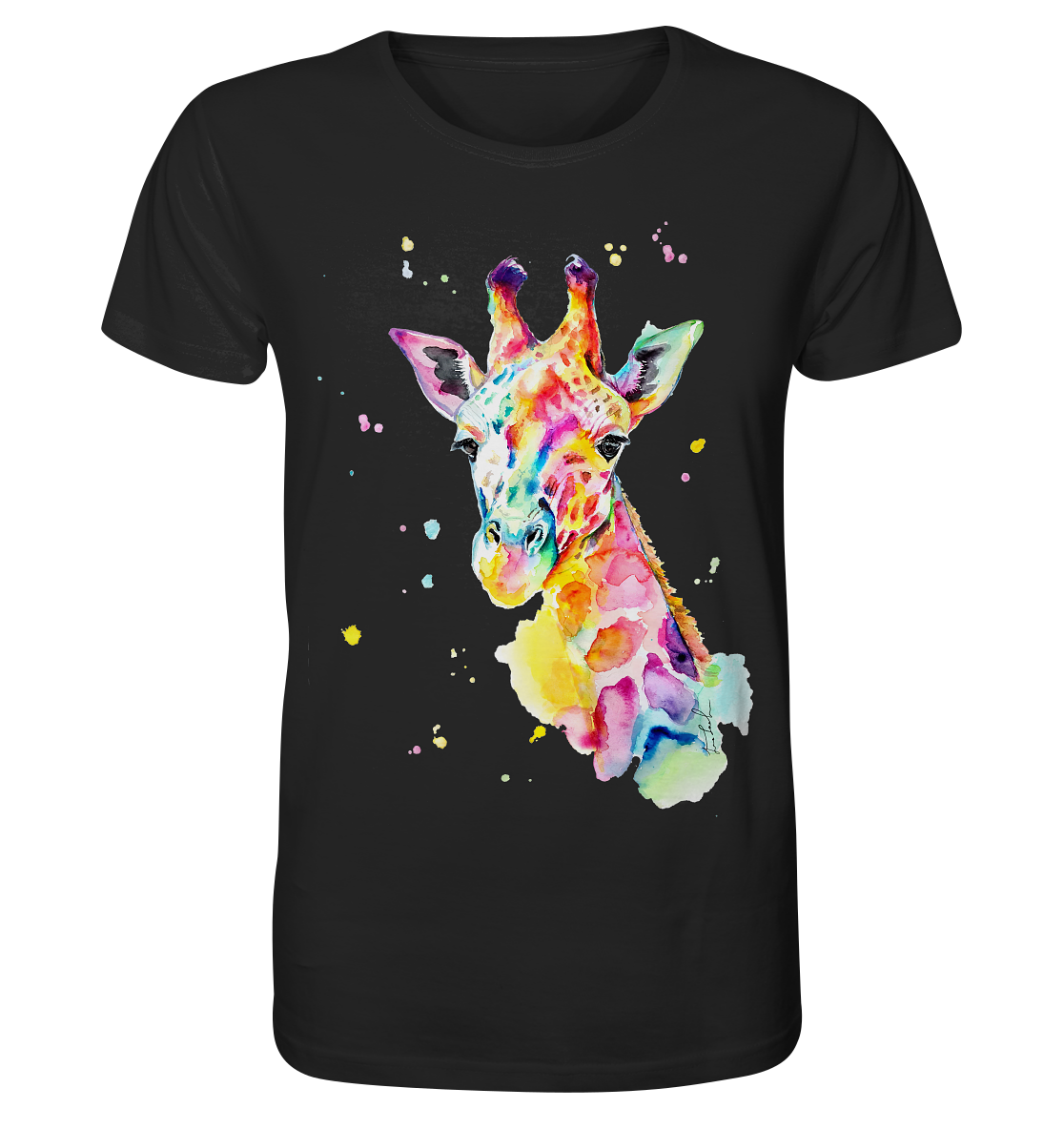 Bunte Giraffe - Organic Basic Shirt