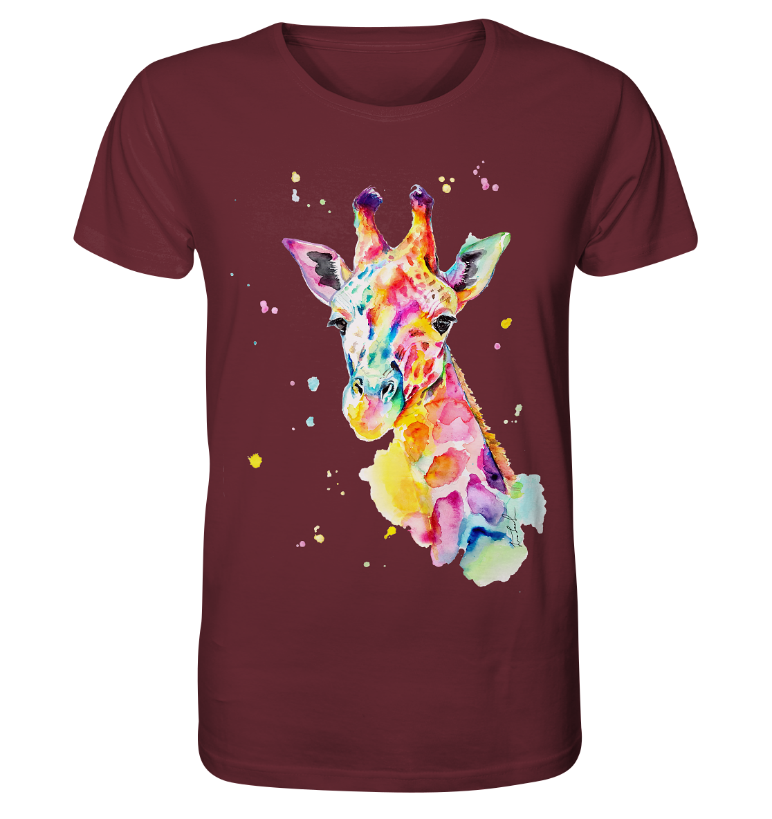 Bunte Giraffe - Organic Basic Shirt