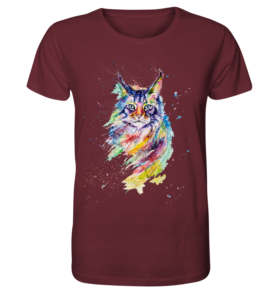 Bunte Katze - Organic Basic Shirt