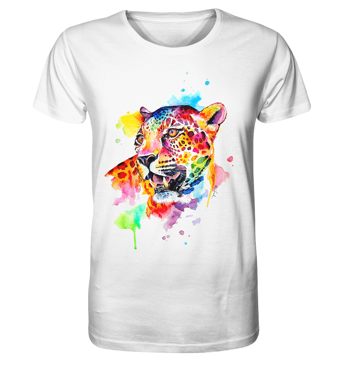 Bunter Leopard  - Organic Basic Shirt
