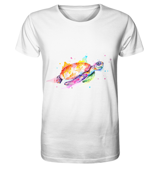 Bunte Meeresschildkröte - Organic Basic Shirt