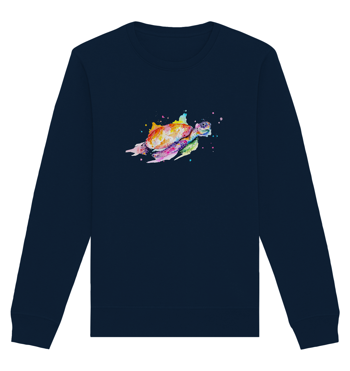 Bunte Meeresschildkröte - Organic Basic Unisex Sweatshirt