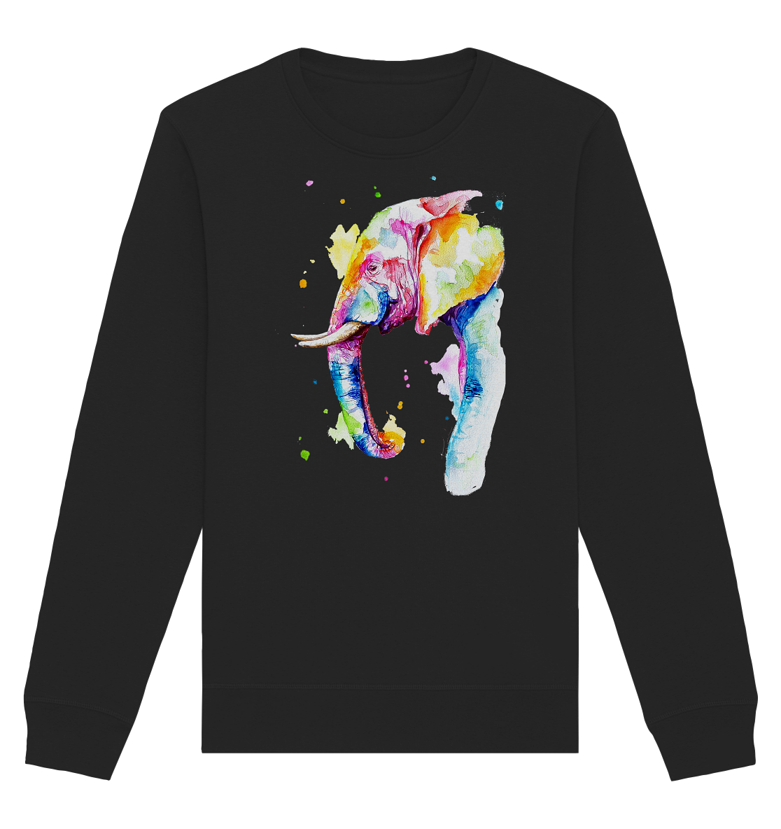 Bunter Elefant - Organic Basic Unisex Sweatshirt