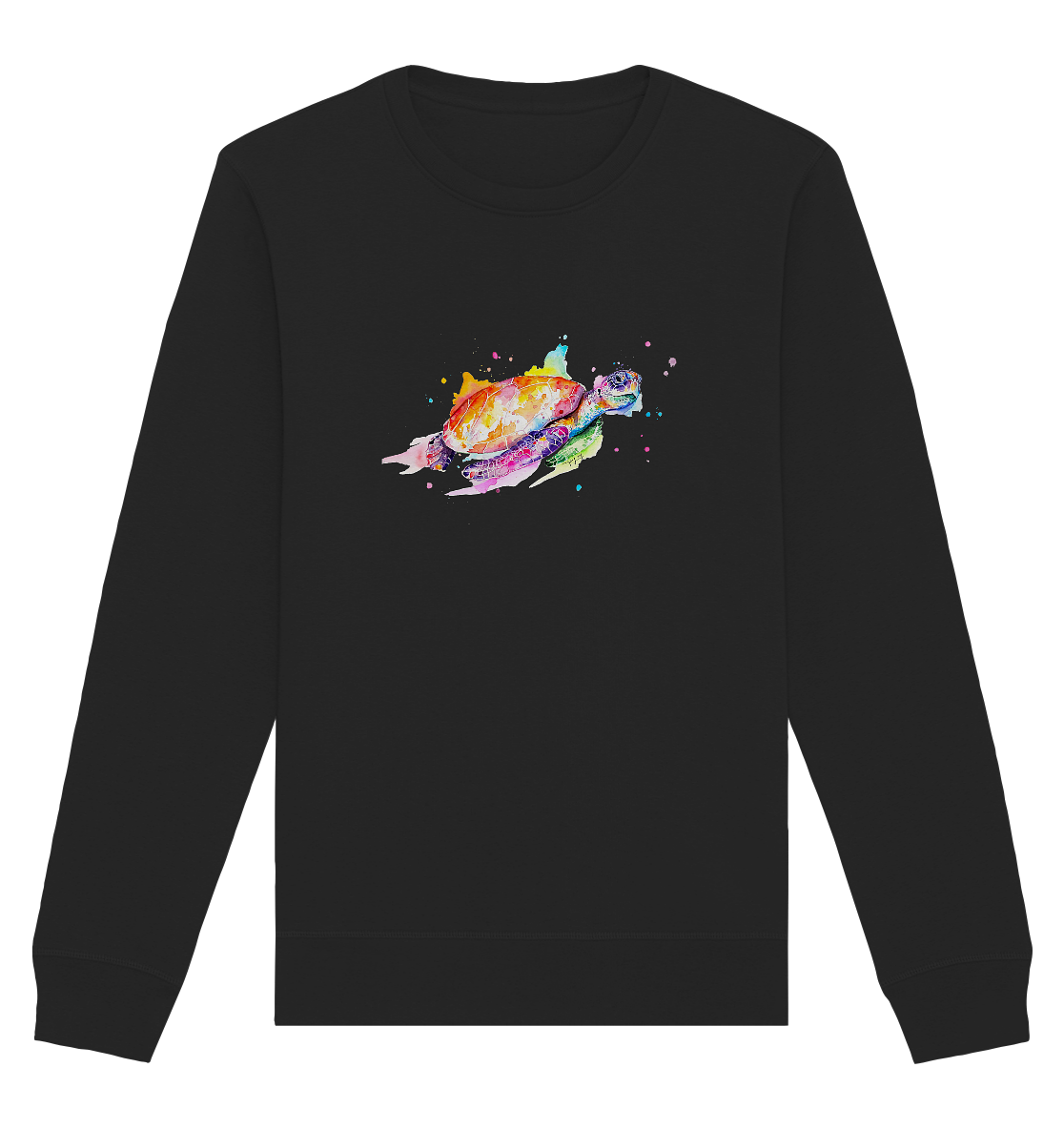 Bunte Meeresschildkröte - Organic Basic Unisex Sweatshirt