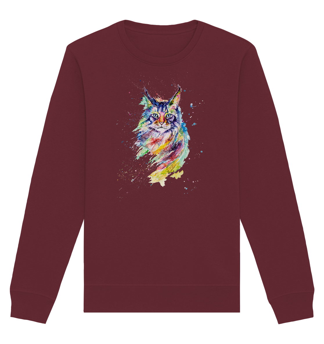 Bunte Katze - Organic Basic Unisex Sweatshirt