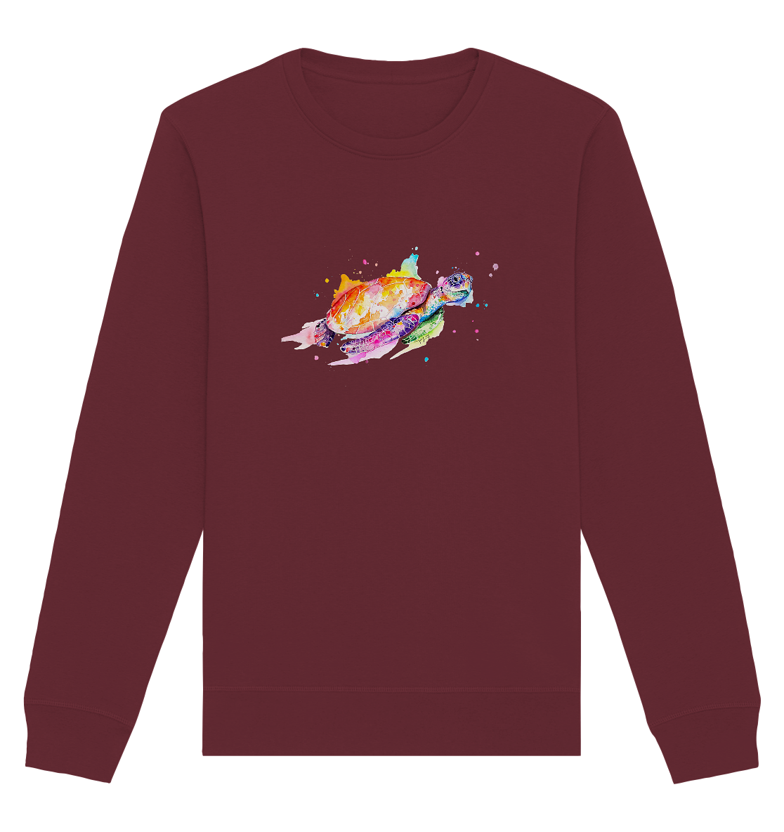 Bunte Meeresschildkröte - Organic Basic Unisex Sweatshirt