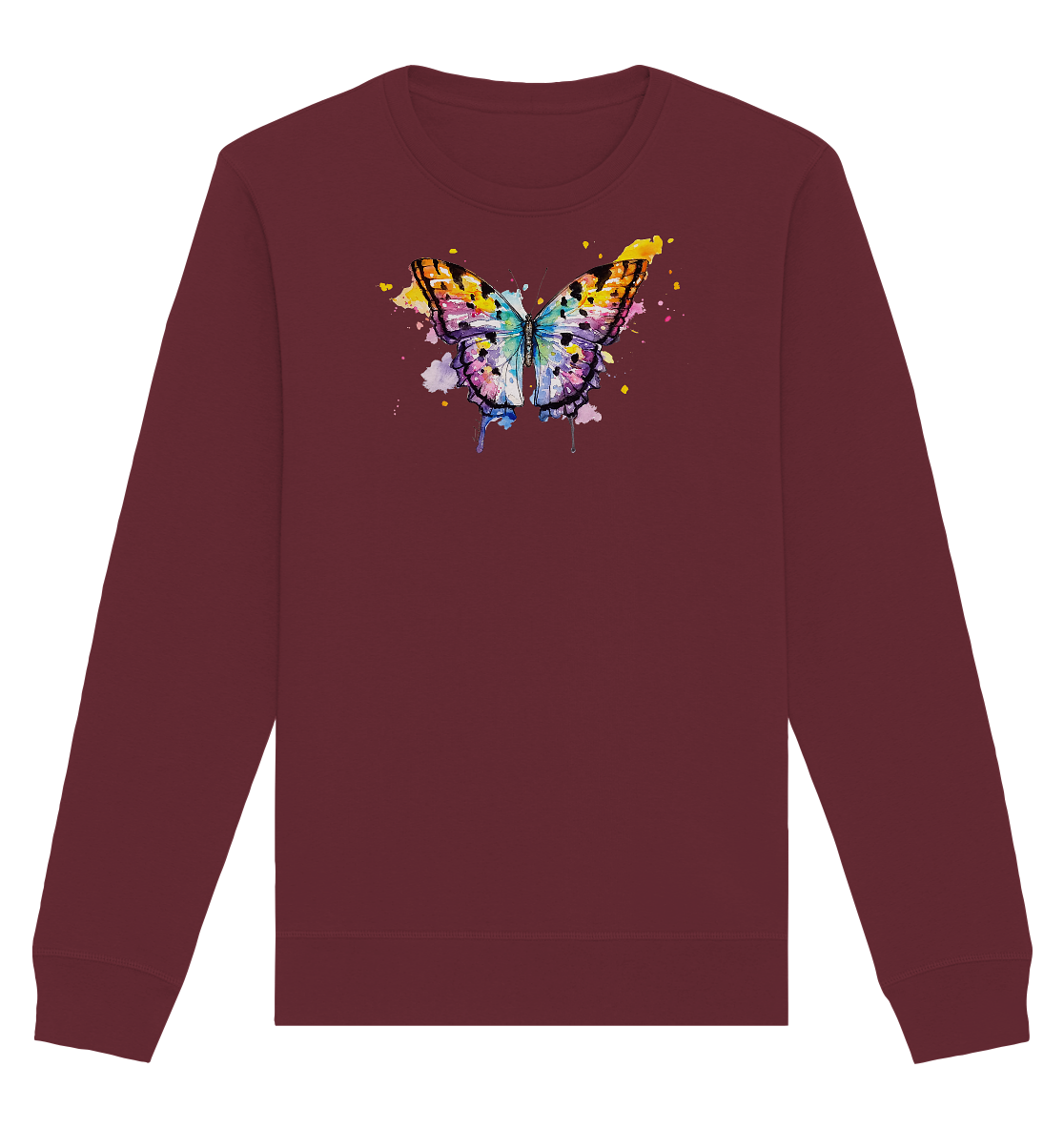 Bunter Schmetterling - Organic Basic Unisex Sweatshirt