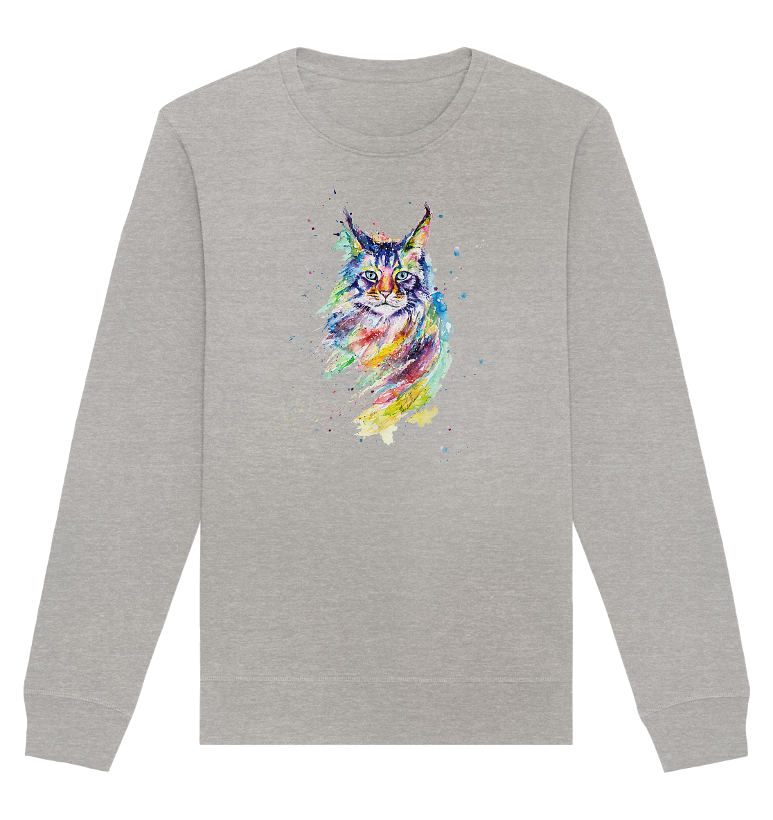 Bunte Katze - Organic Basic Unisex Sweatshirt